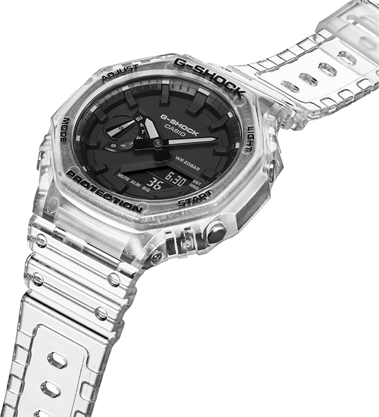 G shock deals watch transparent