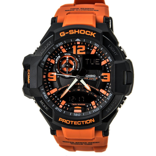 Casio watch store orange strap