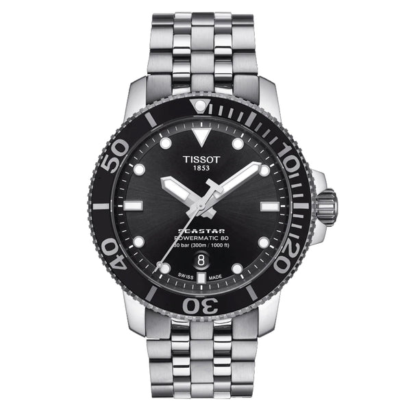 TISSOT WATCH SEASTAR 1000 POWERMATIC 80 T1204071105100 Vincent Watch