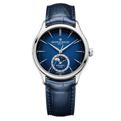 BAUME & MERCIER 39MM BAUMATIC CLIFTON MOON PHASE DATE 10756 - Vincent Watch