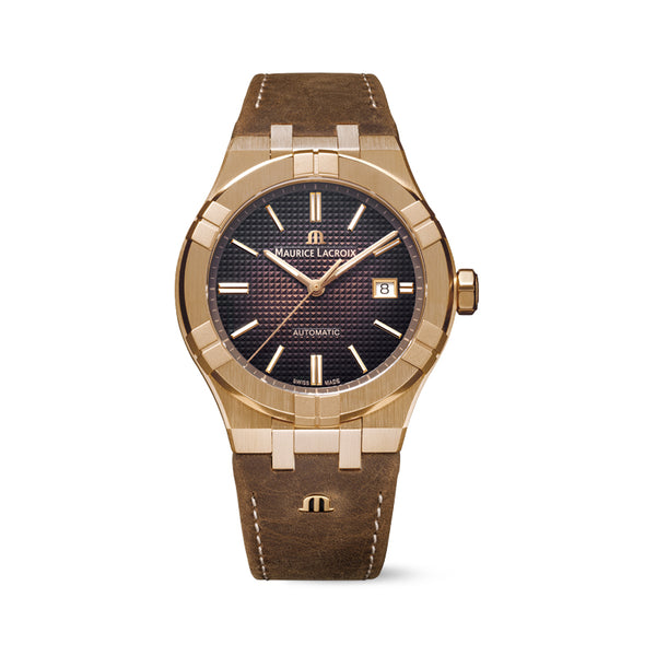 MAURICE LACROIX AIKON AUTOMATIC BRONZE 42MM AI6008-BRZ01-730-3 - Vincent Watch