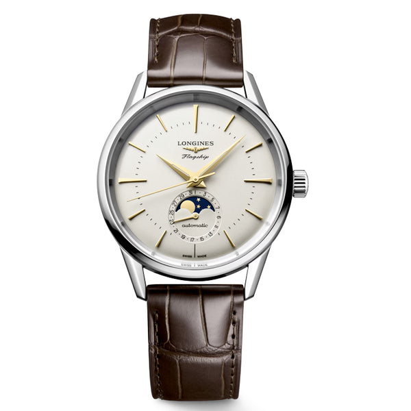 LONGINES FLAGSHIP HERITAGE MOONPHASE 38.5mm L48154782 - Vincent Watch