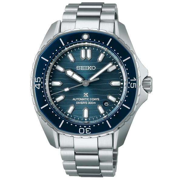 SEIKO WATCH POLYGONAL IN COASTLINE-COBALT AUTOMATIC DIVER'S MEN WATCH 41.3MM SPB483J1