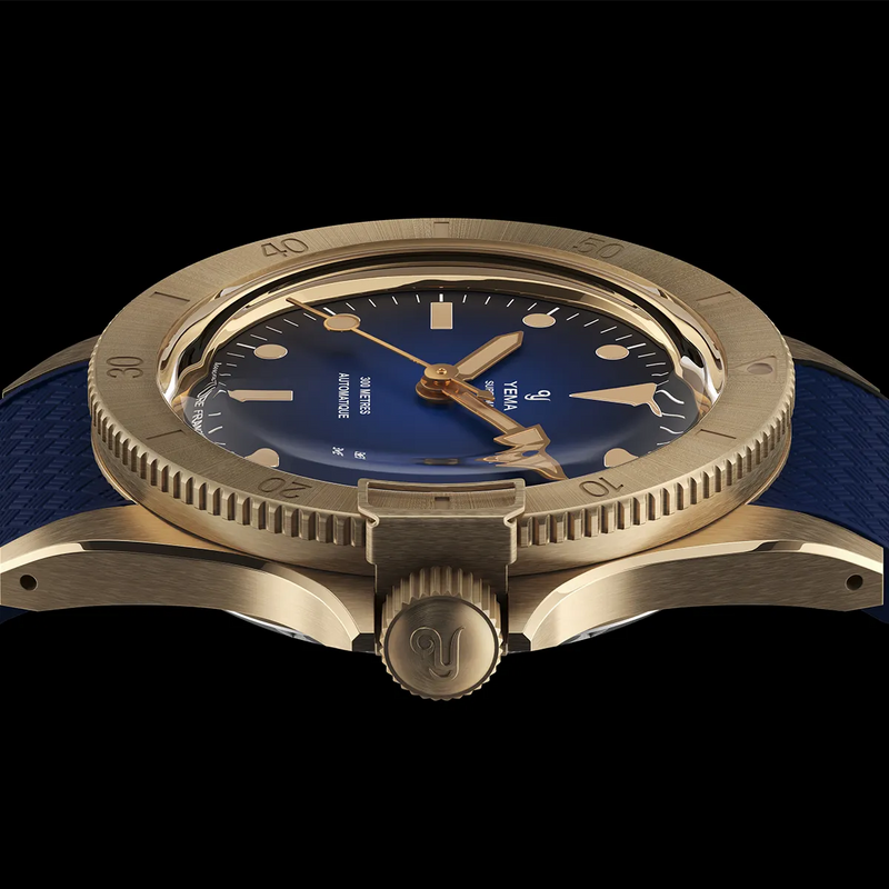 YEMA Superman Bronze CMM.10 Blue Limited Edition 39mm 11.13.35.ZN.U5