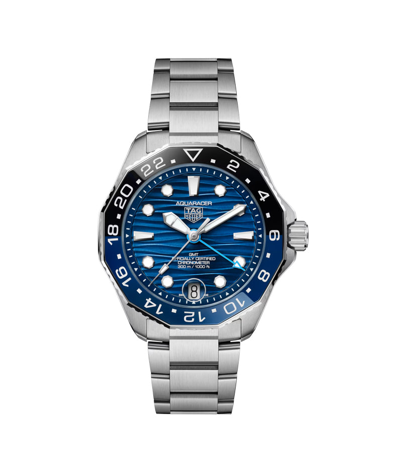 TAG HEUER AQUARACER GMT 42MM STAINLESS STEEL WATCH WBP5114.BA0013