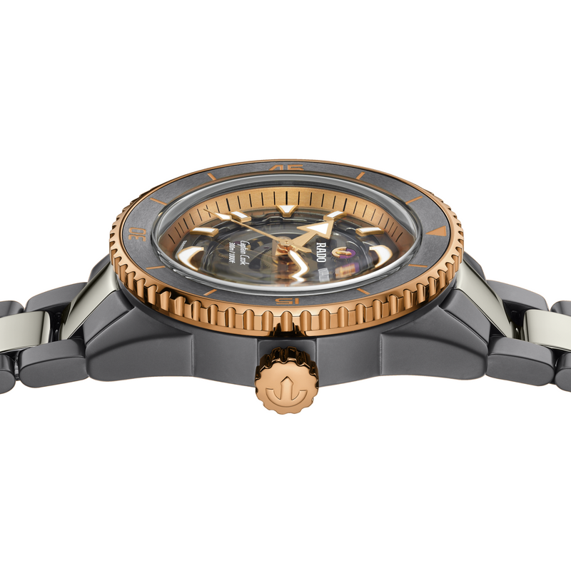 Rado Captain Cook High-Tech Ceramic Skeleton R32148162 - Vincent Watch