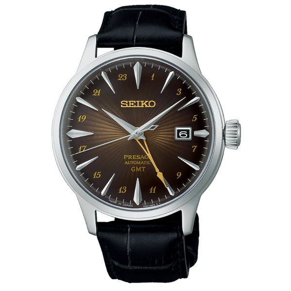 SEIKO WATCH PRESAGE ‘RUSTY NAIL’ COCKTAIL TIME GMT SSK039J1